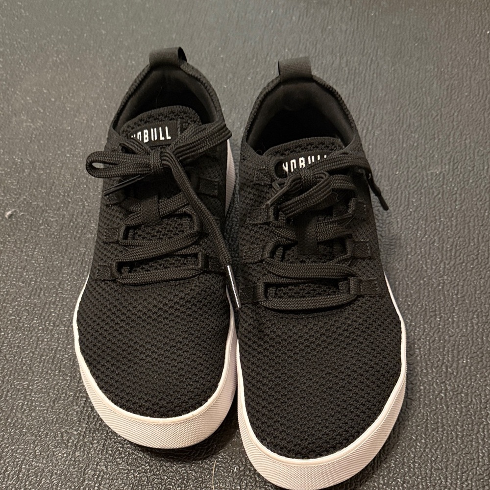 NOBULL Black Mesh Sneakers with White Soles